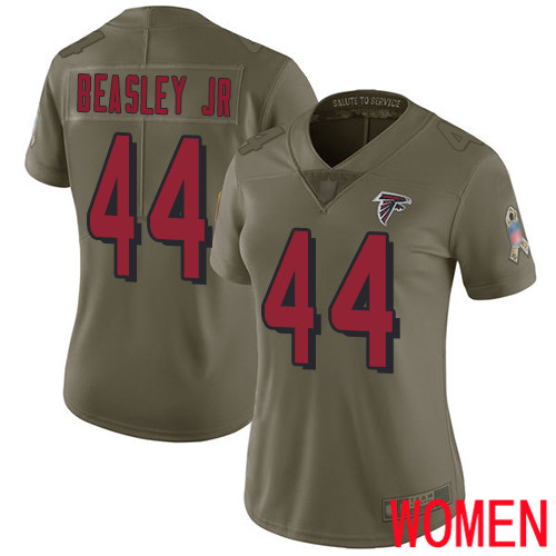 Atlanta Falcons Limited Olive Women Vic Beasley Jersey NFL Football #44 2017 Salute to Service